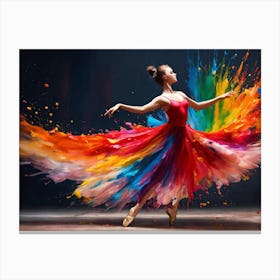 Colorful Dancer Canvas Print