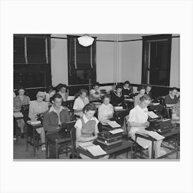 Typing Class At The San Diego Vocational School Canvas Print