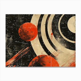 Planets In Space 1 Canvas Print