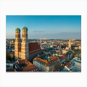Aerial View Of Munich Canvas Print