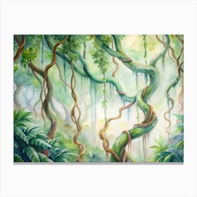 10 Lianas Twisting Around Rainforest Trees (1) Canvas Print