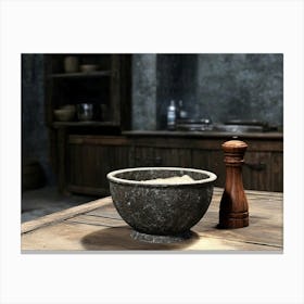 Bowl On A Table 2 Canvas Print