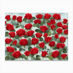 Red Roses 4 Canvas Print