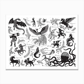 Mythical Creatures Canvas Print