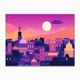Marrakech Skyline Canvas Print