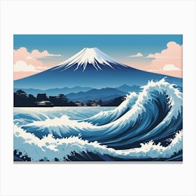 Japanese Seascape Canvas Print