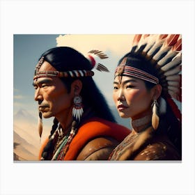 Brave And Maiden Canvas Print