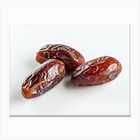 Three Dates On A White Background 1 Canvas Print