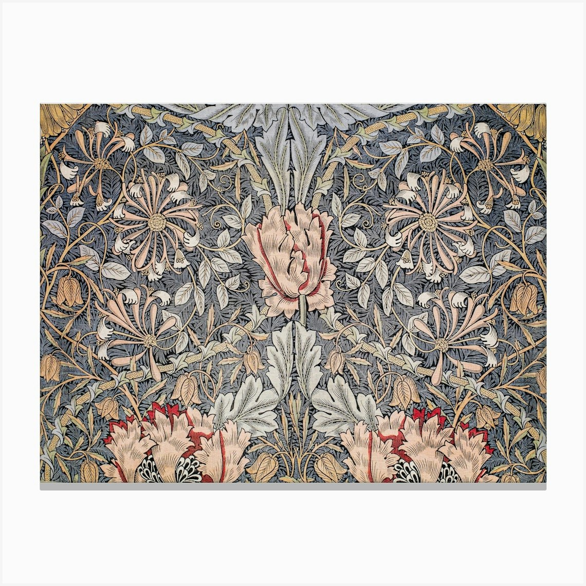 William Morris Tapestry Canvas Print by Print Rocker