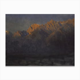 Sunrise In The Sierras, Albert Bierstadt Canvas Print
