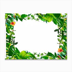 Tropical Frame 2 Canvas Print