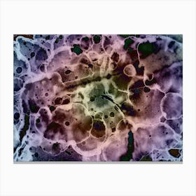 Watercolor Abstraction Purple Splashes Canvas Print