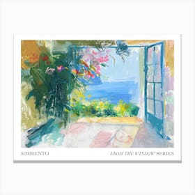 Sorrento From The Window Series Poster Painting 2 Canvas Print