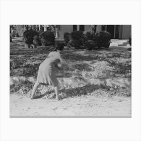 Untitled Photo, Possibly Related To Picking Up Pecans From Ground, San Angelo, Texas By Russell Lee Canvas Print