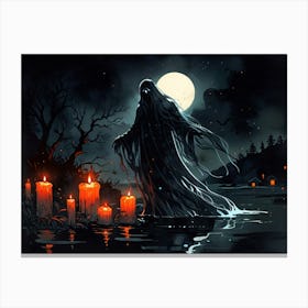 Ghost In The Water Canvas Print