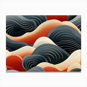 Abstract Waves 1 Canvas Print