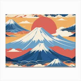 Japanese Mountains 1 Canvas Print