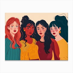 Group Of Women 10 Canvas Print