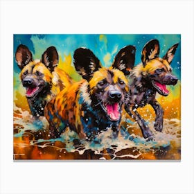 Wild Dogs Canvas Print