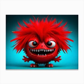 Red Monster 3 Canvas Print