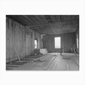 Untitled Photo, Possibly Related To Southeast Missouri Farms Project, Interior Of House Being Remodeled By Canvas Print
