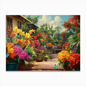 Garden Scene 1 Canvas Print