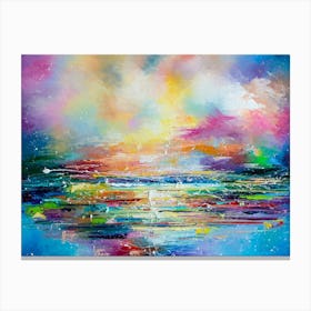 The Magic Of Sea Sunset Canvas Print