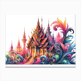 Thailand Temple 1 Canvas Print