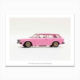 Toy Car 71 Datsun Bluebird 510 Wagon Pink Poster Canvas Print