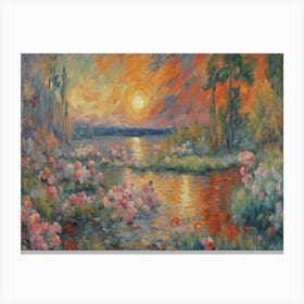 Springtime Sunset (Inpressionism) Canvas Print
