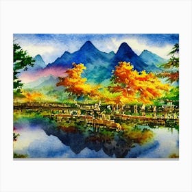 Autumnal Reflections Canvas Print