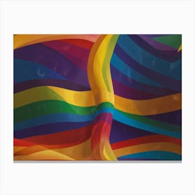 Rainbow Flag 1 Canvas Print