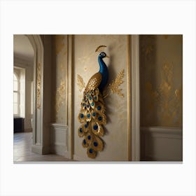 Peacock Wall Art 1 Canvas Print