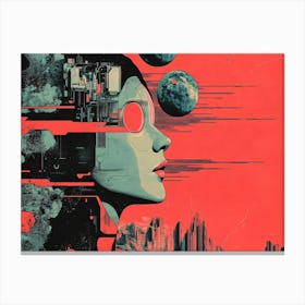 Futuristic Woman 1 Canvas Print