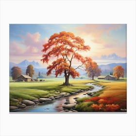 Autumn In The Valley Canvas Print