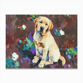 Labrador Acrylic Painting 1 Canvas Print