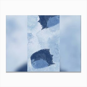 Blue Watercolor Painting Canvas Print