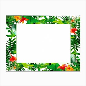 Tropical Frame 3 Canvas Print