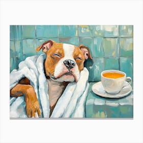 Pitbull Spa Day 11 Canvas Print