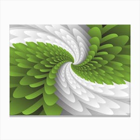 Green Majestic Wings Canvas Print