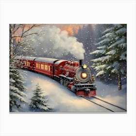 Christmas Train 7 Canvas Print