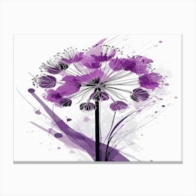 Purple Flower Canvas Print