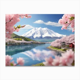 Cherry Blossoms In Japan 2 Canvas Print