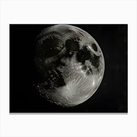 Moon in sky Canvas Print