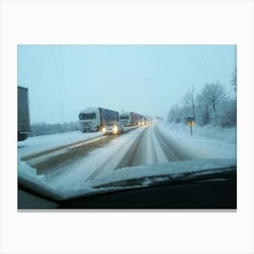 Snowy Road 1 Canvas Print