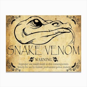 Snake Venom Canvas Print