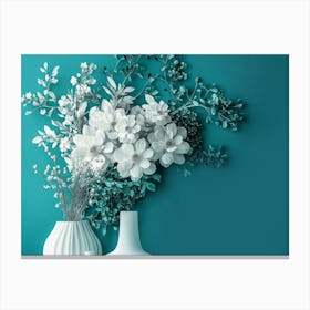 Flowers In A Vase 4 Canvas Print