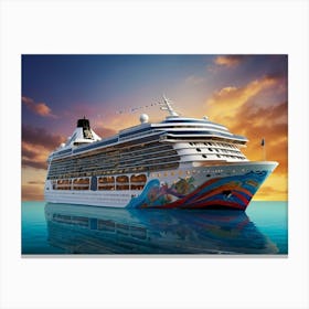 Norwegian Cruise Ship 3 Canvas Print