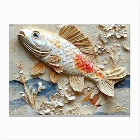 Beautiful 3d Fish Canvas Print