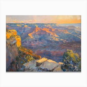 Western Sunset Landscapes Grand Canyon Arizona 1 Canvas Print